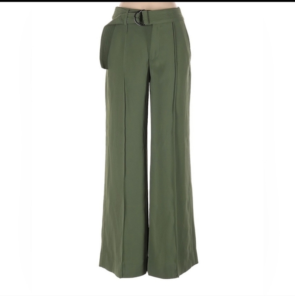 Banana Republic Washable Stretch High Rise Wide Leg Performance Utility Pants 4R - Picture 3 of 8